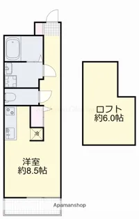 フィユメゾン学南町【3-L号室】の間取り