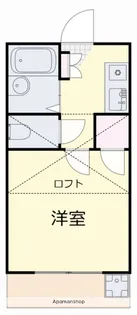 ラポール青江【106号室】の間取り