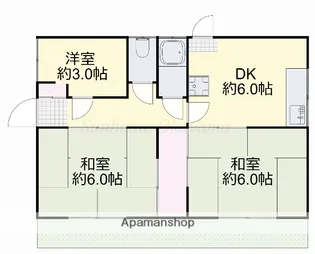 藤井貸家 南棟【1号室】の間取り