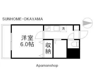 シティーマンション富町【3階】の間取り