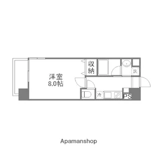 LE CUBE駅前町【7階】の間取り