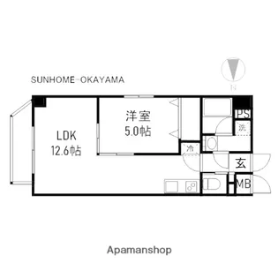W NAKASANGE【5階】の間取り