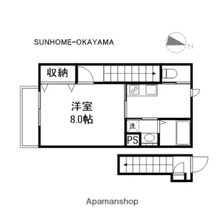 SHINE(シャイン)【2階】の間取り
