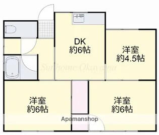 金岡東町借家【1階】の間取り