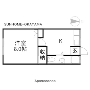 多田コーポ第一【105号室】の間取り
