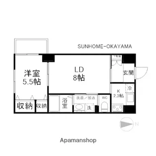 せかんどゆーす西口【303号室】の間取り