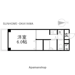コーポ白石【301号室】の間取り