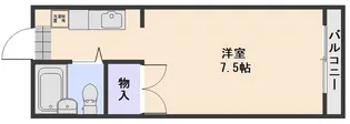 竹田レジデンスB【106号室】の間取り
