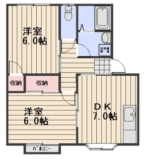 コーポジュン2【10号室号室】の間取り