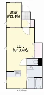 シャガールB【1階】の間取り