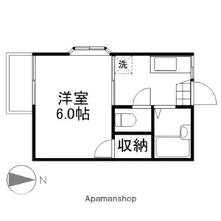 トピア国富けやき通り【106号室】の間取り