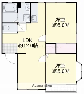 瑞穂の里 B棟【101号室】の間取り