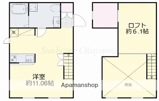 プリマガーデン岡山 壱番館【2階】の間取り