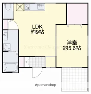 エフコーポ東山【2階】の間取り