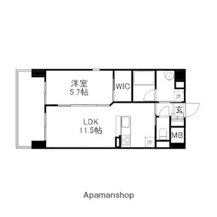 フォレシス下中野【3階】の間取り