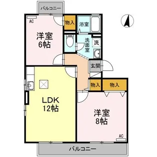 エクシード平野 A棟【1階】の間取り