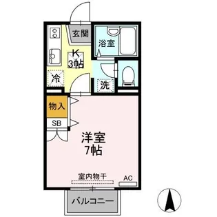 ナウ・ビラージュ【1階】の間取り