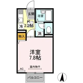 ドミールTOMO【1階】の間取り