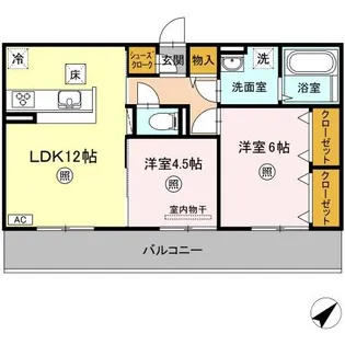 ソフィヤ コンフォール【1階】の間取り