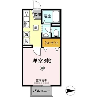 フローラル・コート【1階】の間取り