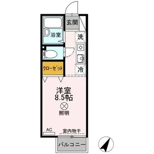 サンハイツASA【1階】の間取り