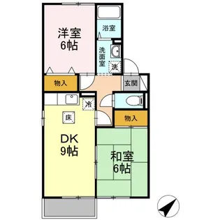 コートウィスタリア【1階】の間取り
