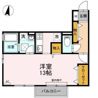 アルファーム B棟【2階】の間取り