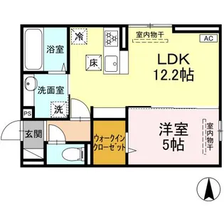 DーROOM西長瀬【1階】の間取り