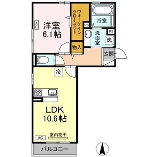 ローズ ド ノエル【3階】の間取り