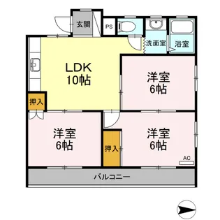大森サンハイム【2階】の間取り