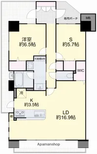 ビ・ウェル大元一丁目【9階】の間取り