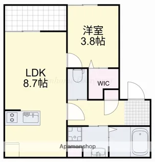REGALE 船頭町【1階】の間取り