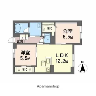 ラ・パルテール旭川 11番館【1階】の間取り