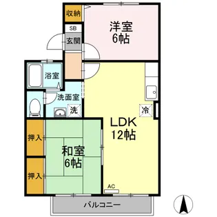 マンハイム前川【2階】の間取り