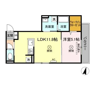 AZUKI【3階】の間取り