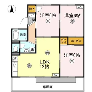 エトワール津島 A棟【1階】の間取り