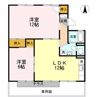 エトワール津島 A棟【1階】の間取り