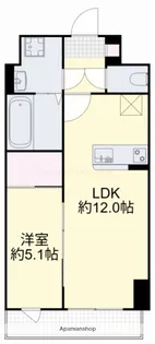 TRINITY【608号室】の間取り