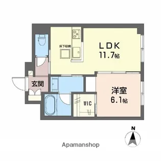 シャーメゾン野田レジデンス【1階】の間取り