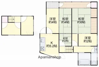 岡山県岡山市北区大井【一戸建】の間取り