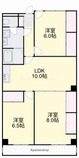 ミモザ 南【2階】の間取り