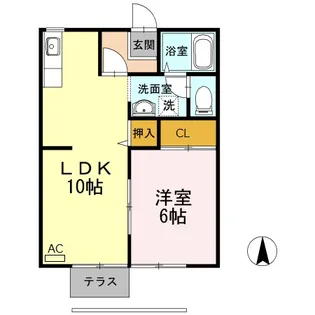 アプローズ関【1階】の間取り