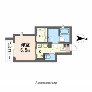 ウエストハイツ【2階】の間取り