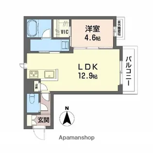 ユーグレイス東島田【3階】の間取り