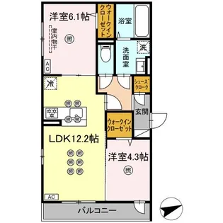 アルタ・レジデ【2階】の間取り