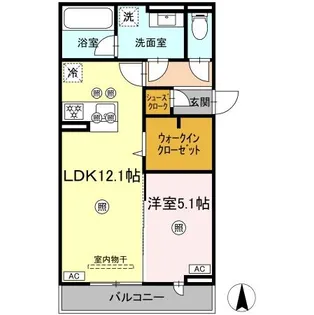 LUVERIA【2階】の間取り