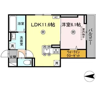タウン清心【2階】の間取り