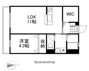サン・クレバリーC棟【2階】の間取り