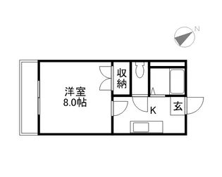 リオン西川原【1階】の間取り