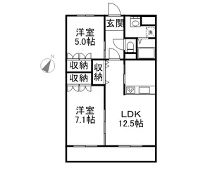 ノーブル ピュア【1階】の間取り